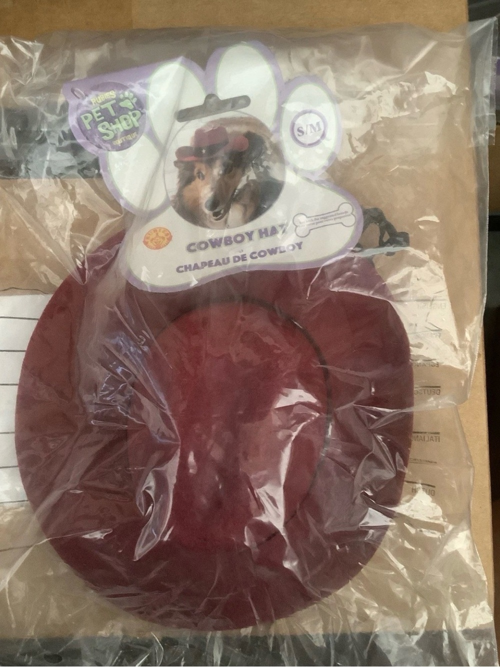 Rubie's Burgundy Dog Cowboy Hat